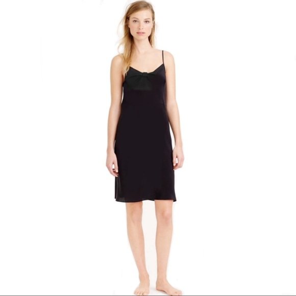 Club Monaco Silk Black Slip Strappy Mini Cocktail Dress - Picture 2 of 7